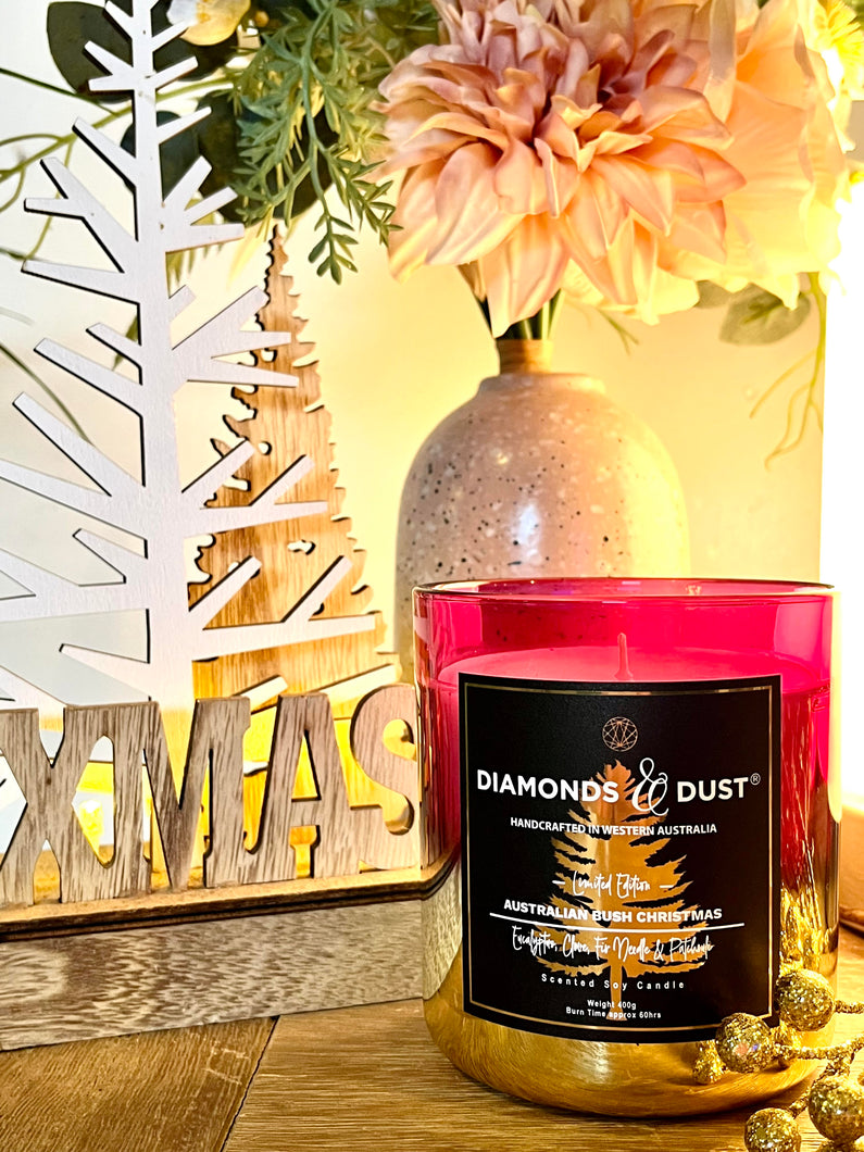 Australian Bush Christmas | 2022 Limited Edition Ombre Gold & Cherry Candle